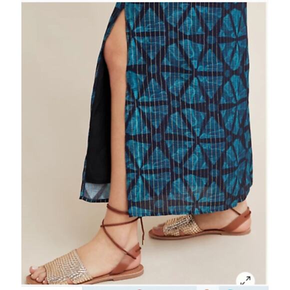 Anthropologie Bl-nk London Lisette Metallic Kimono Dress Size XS - Picture 9 of 14